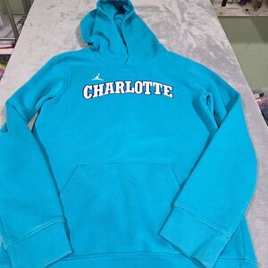 NIKE Charlotte Hornets Hoodie Sweatshirt YOUTH Large JORDAN